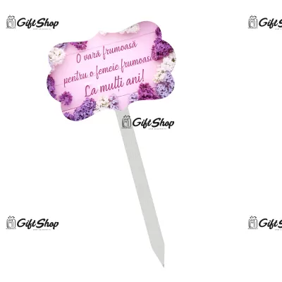 O vara frumoasa pentru o femeie frumoasa, topper lemn, model a